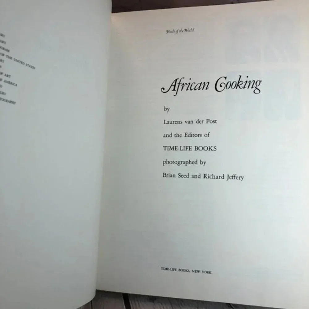 Vintage 1970 time life book AFRICAIN COOKING cookbook